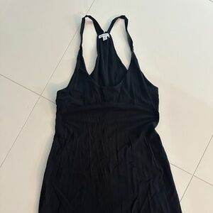Black Cotton Tank Dress